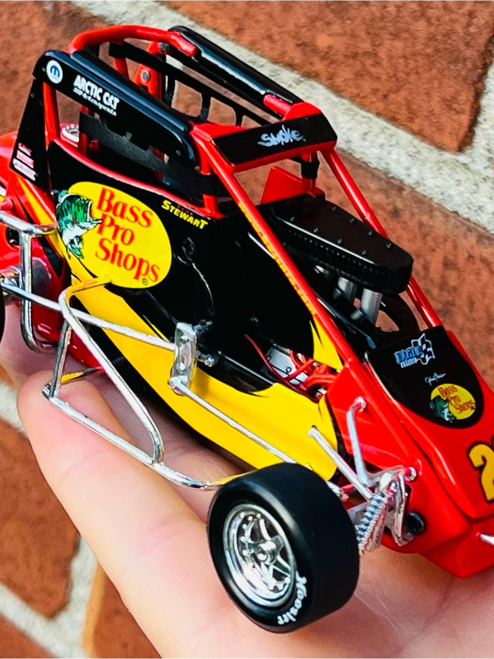 Bass Pro Shops Red and Yellow Kids Sprint Car Toy
